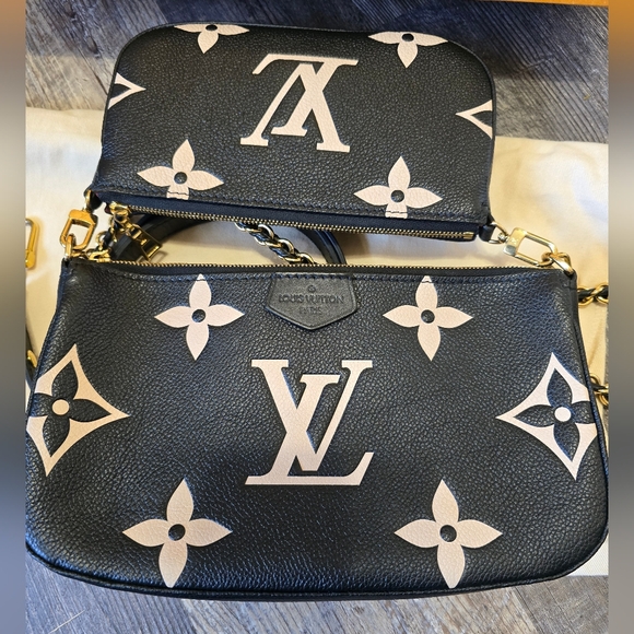 Louis Vuitton Multi Pochette Accessoires Bicolor Monogram Empreinte - Picture 9 of 17
